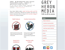 Tablet Screenshot of greyheron.ie